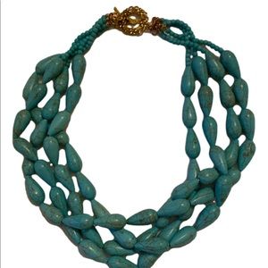 Handmade Twisted Turquoise Necklace
